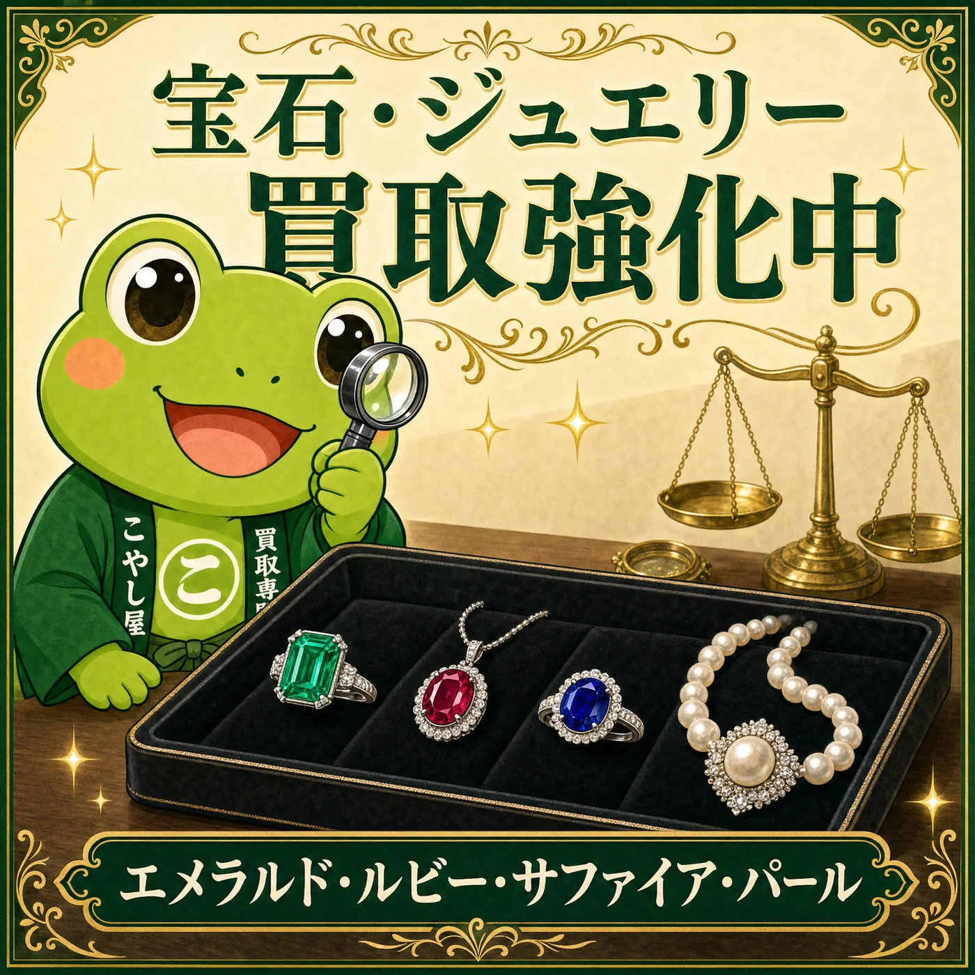 金・貴金属の買取案内